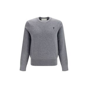 Ami Paris Gray Wool Oves Aries Men's Sweatshirt